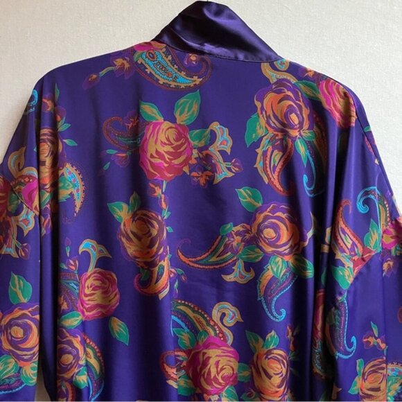 Vintage Victoria's Secret Gold Label belted midi satin robe - Picture 4 of 11